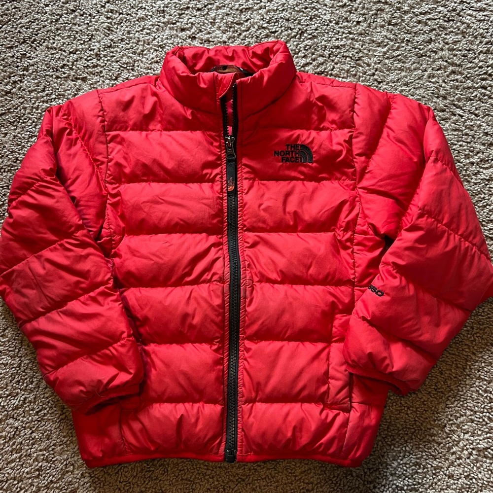 The North Face Red Puffer Jacket Kids Size 6